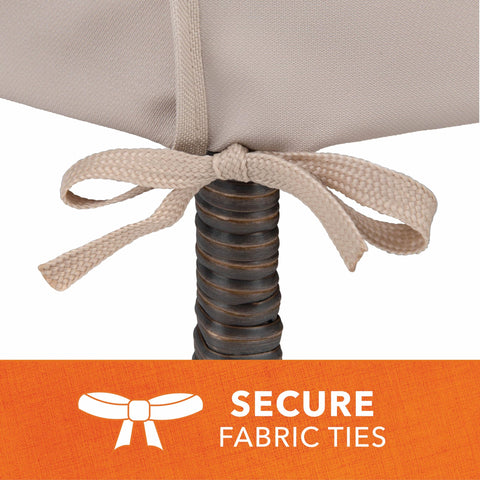 MODERN LEISURE Chalet Bar Chair Cover beige, damp cloth cleaning demonstrates easy maintenance.
