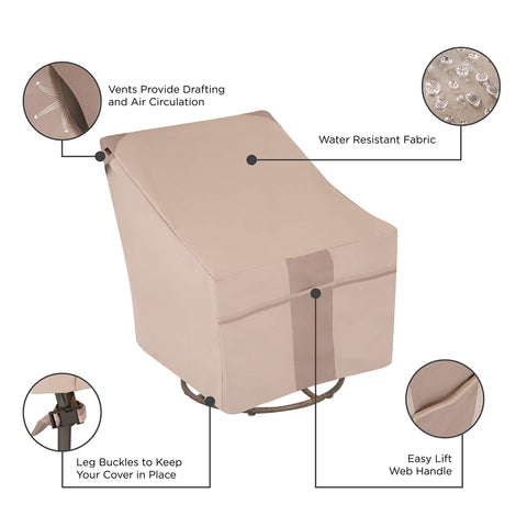 Vent design detail showing built-in air vents for airflow and wind resistance