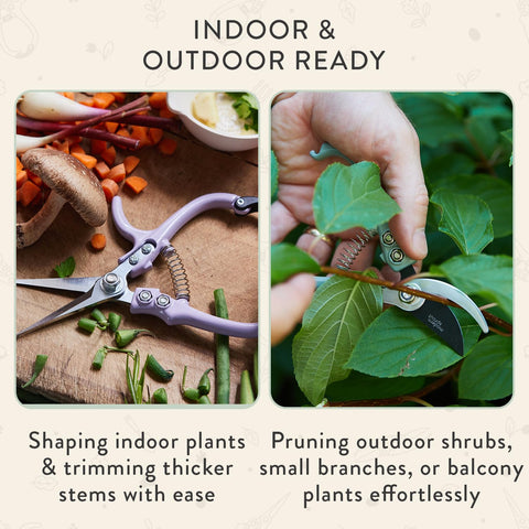 Modern Sprout ergonomic non-slip grip handles reduce fatigue during extended pruning.