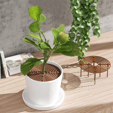 Modixun cuttable pot cover slices adapt to pot sizes for a precise fit.
