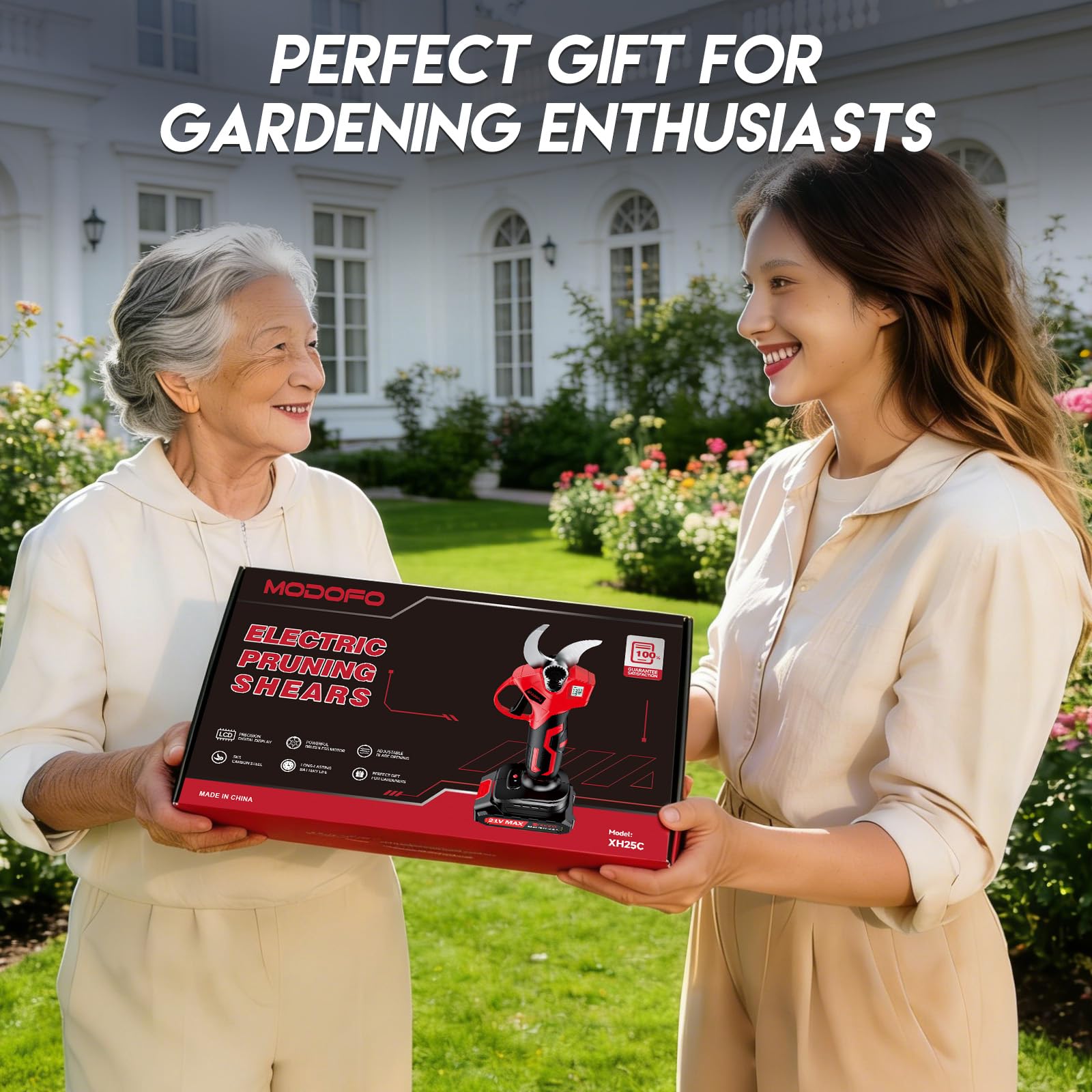 MODOFO electric pruning shears portable storage box keeps tools organized
