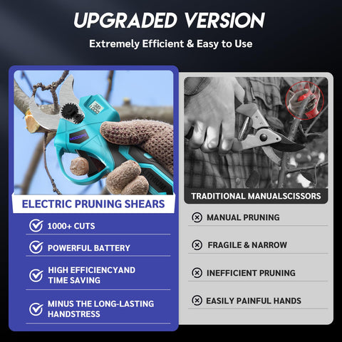 MODOFO cutting diameter up to 1.4 inches for versatile pruning tasks.