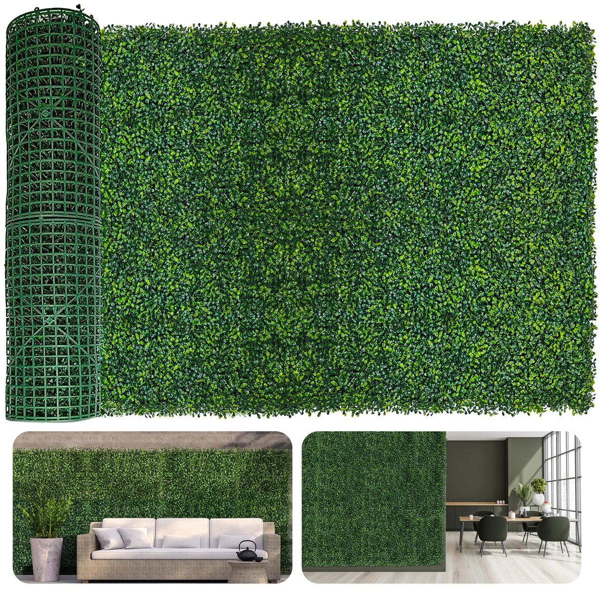 Moeput artificial ivy fence screen 40x120 provides stylish indoor/outdoor privacy