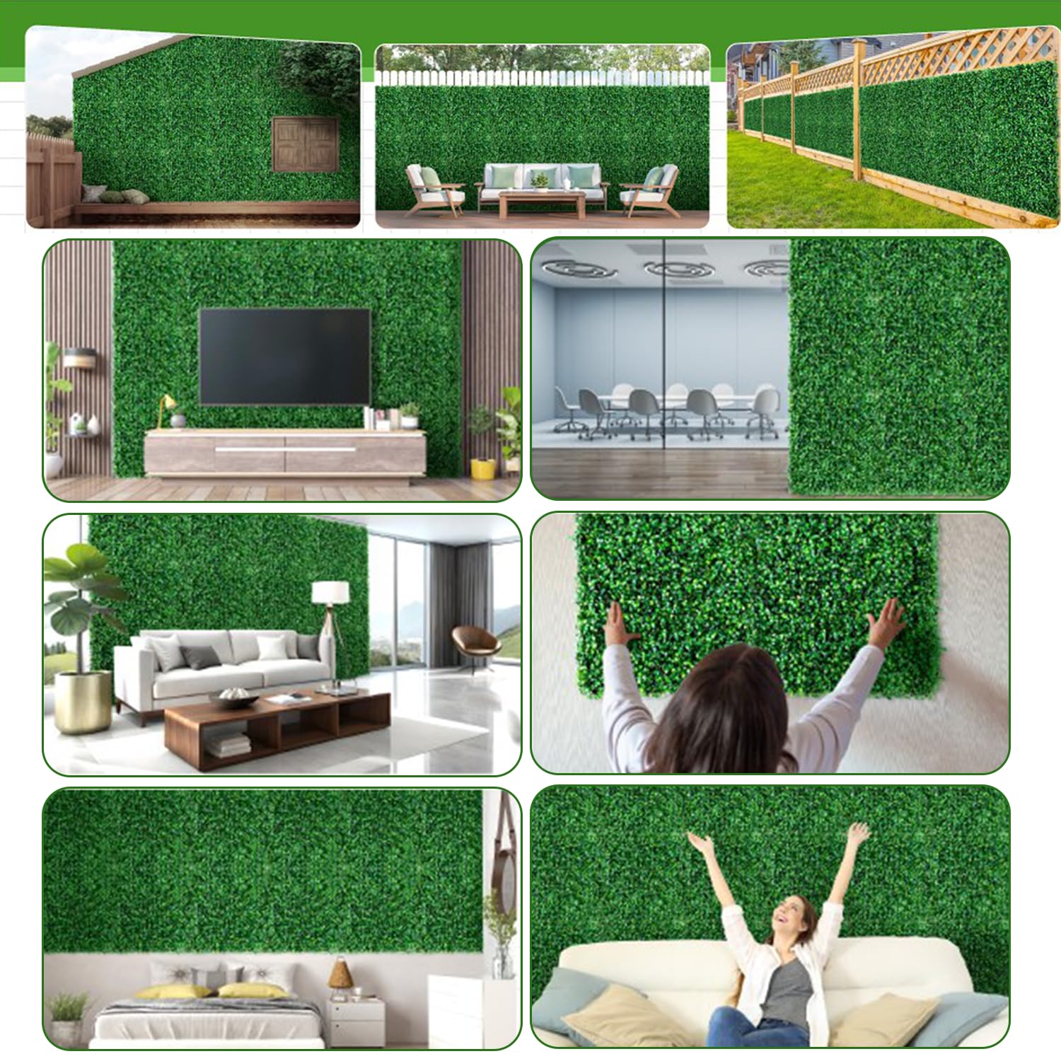 Moeput easy-install ivy fence panel rolls out quickly for projects