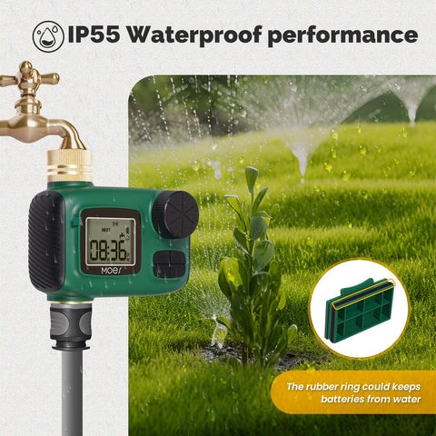 MOES 1-zone irrigation timer controlling a single zone with precision.