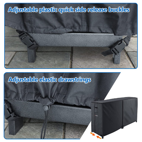 MOFEEZ log rack cover with Velcro for quick access