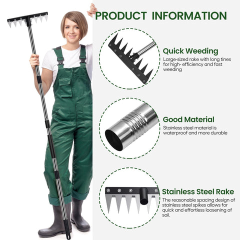 MofivKce cushioned footplate provides steady leverage on hard soil.