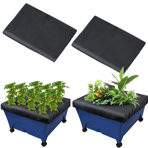 Mofuiry City Pickers mulch cover fits 20x24 and shields planters from pests.