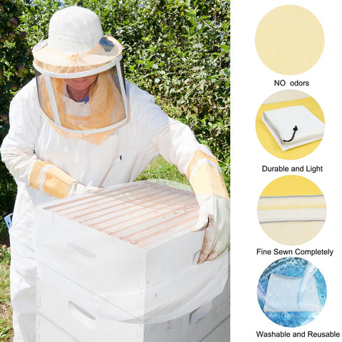 Lightweight durable polyester design of the Mofuiry bag reduces load during hive transport.