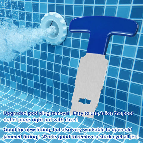 Mofuiry rubber-handled pool tool reduces hand fatigue during use