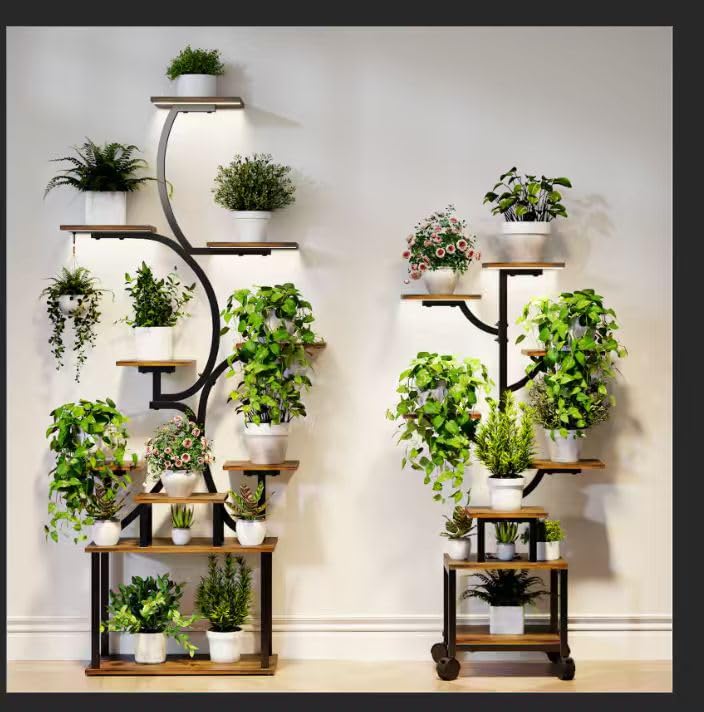 Mogaath grow-light LED system supports healthy indoor greenery with adjustable brightness and timer