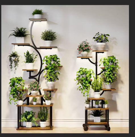 Mogaath grow-light LED system supports healthy indoor greenery with adjustable brightness and timer