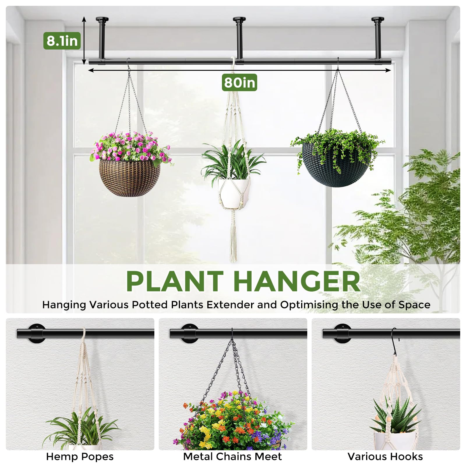 Mogaath space-saving indoor plant display saves floor space
