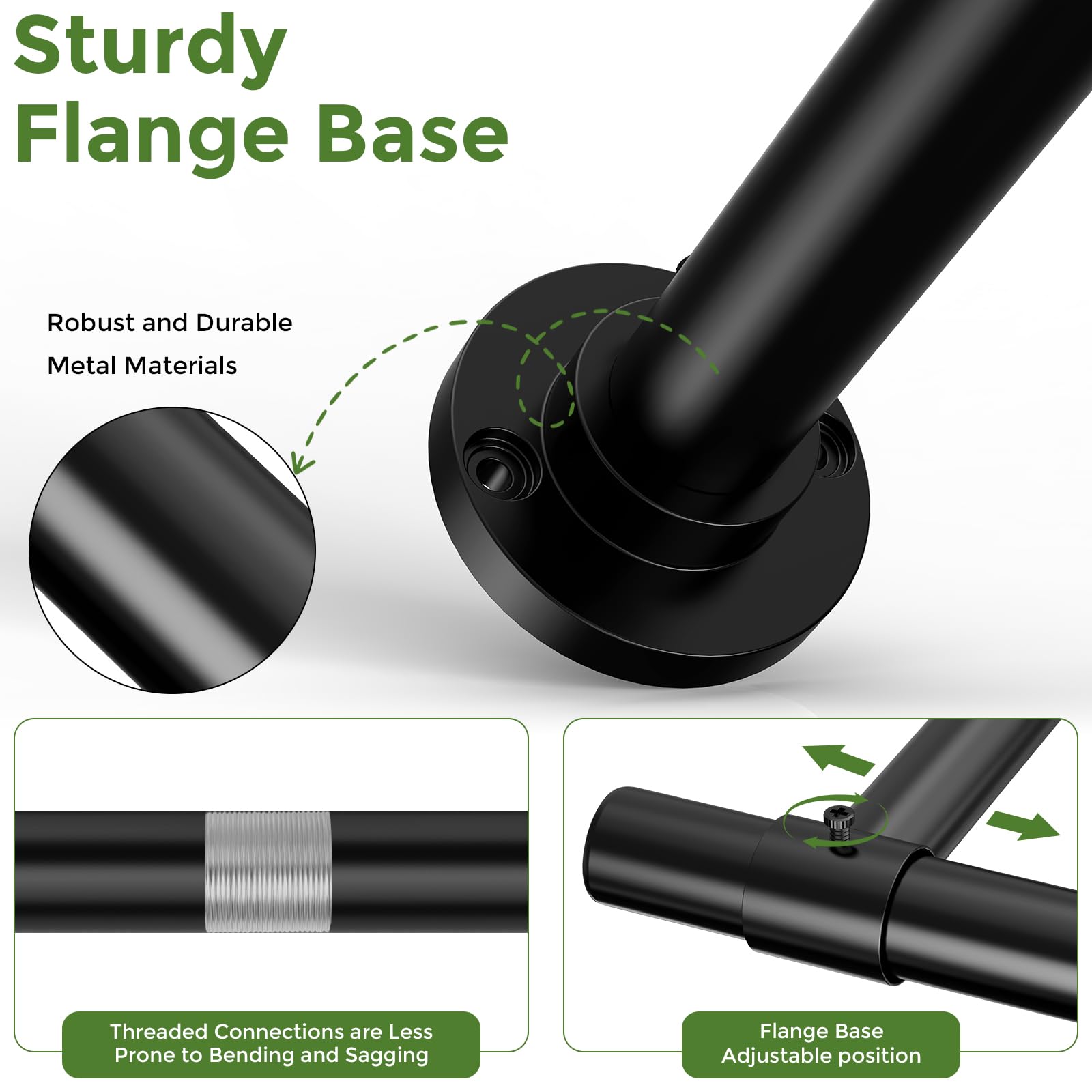 Mogaath wall mount bracket kit enables quick, secure installation.
