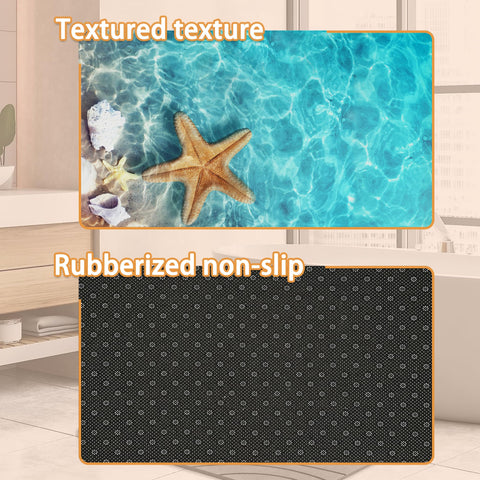 Mogifedc Starfish Seashell Door Mat indoor outdoor versatility for foyers patios or garages