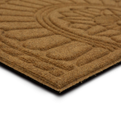 Mohawk Home mat rubber backing enhances grip on hard floors