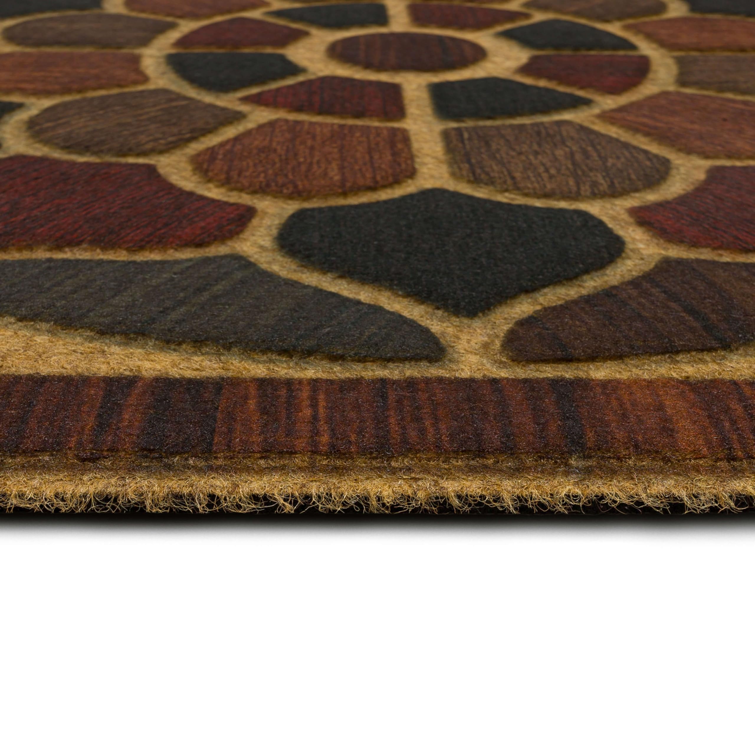Mohawk Home Medallion Grain door mat multi-use indoor outdoor versatility.