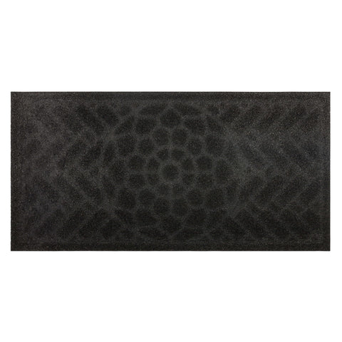 Mohawk Home Medallion Grain door mat easy cleaning with vacuum or hose.
