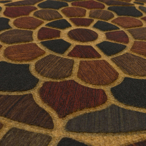 Mohawk Home Medallion Grain door mat made in USA for sustainable choice.