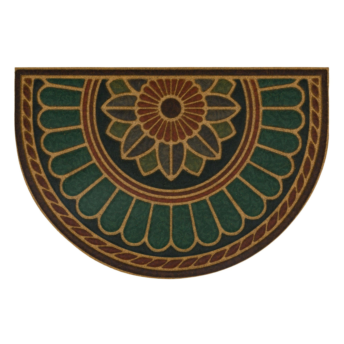 Mohawk Home Swirl Rust door mat, casual ornamental style for inviting entryways.