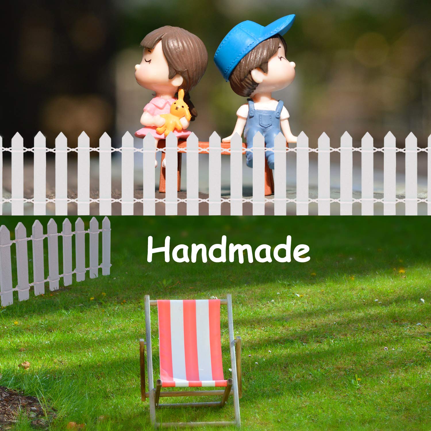 MoHern dollhouse fence 40inch long offers scalable backyard fencing for miniature layouts