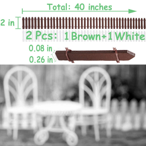 MoHern fairy garden fence gate adds accessible entry charm to tiny scenes