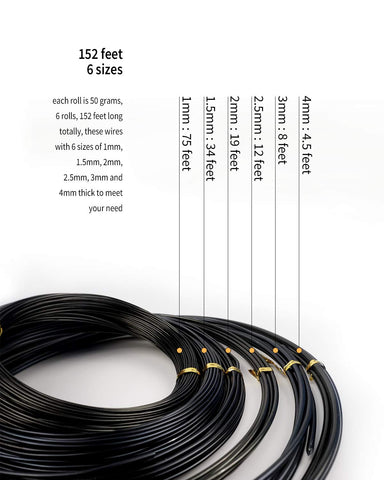 MoHern bonsai wire 1mm coil for delicate branch wiring