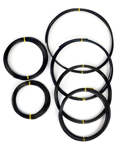 MoHern bonsai wire spool close-up showing flexible aluminum for shaping
