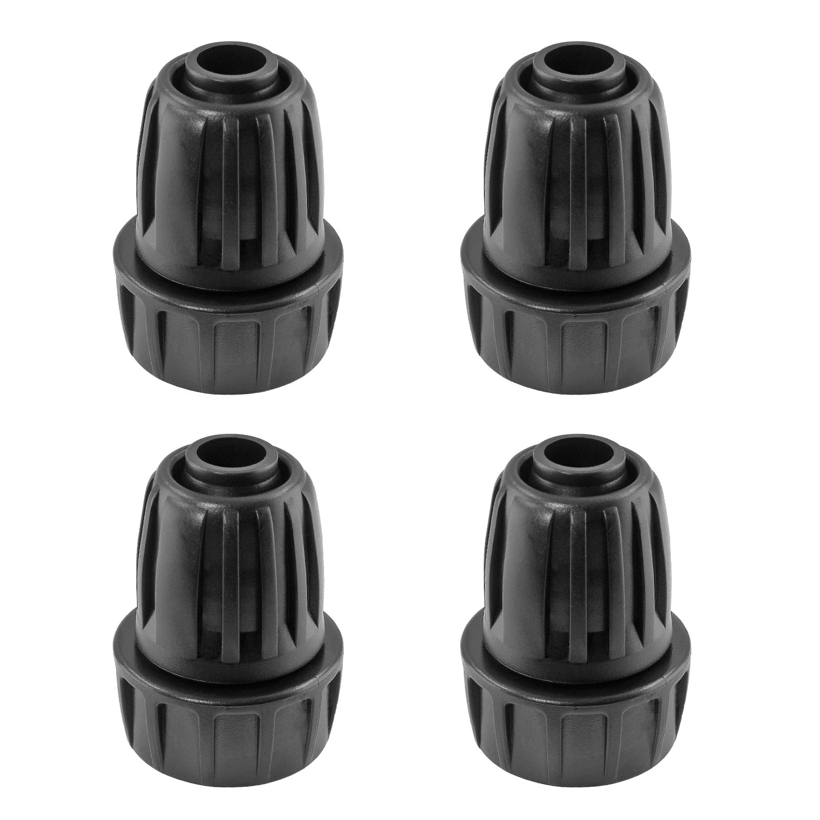 Moicstiy drip irrigation hose adapter set for secure 1/2 in tubing connections and leak prevention.