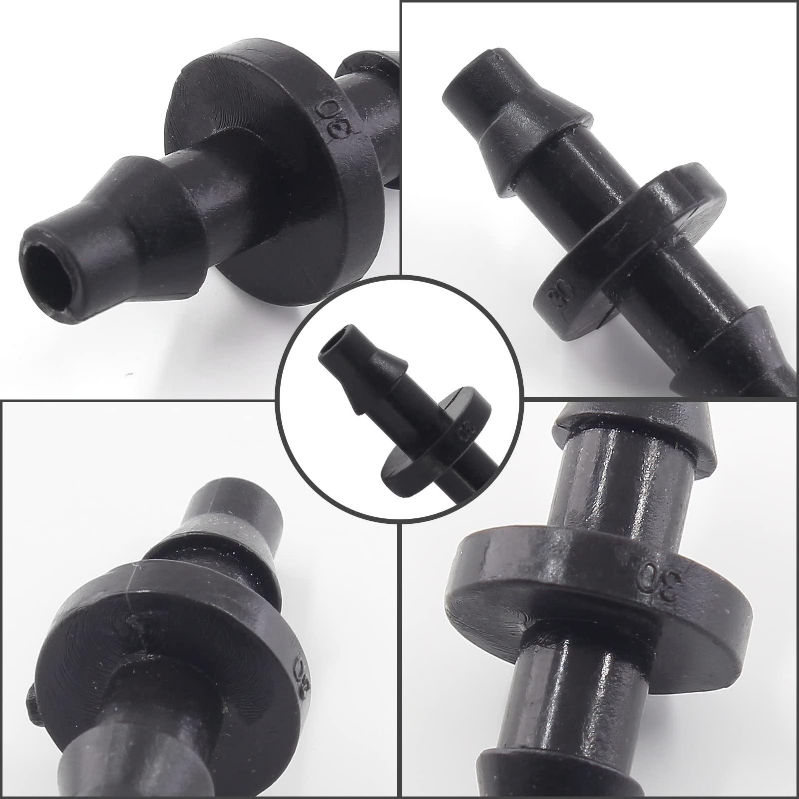 Moicstiy plastic irrigation fitting designed for durable garden watering systems.