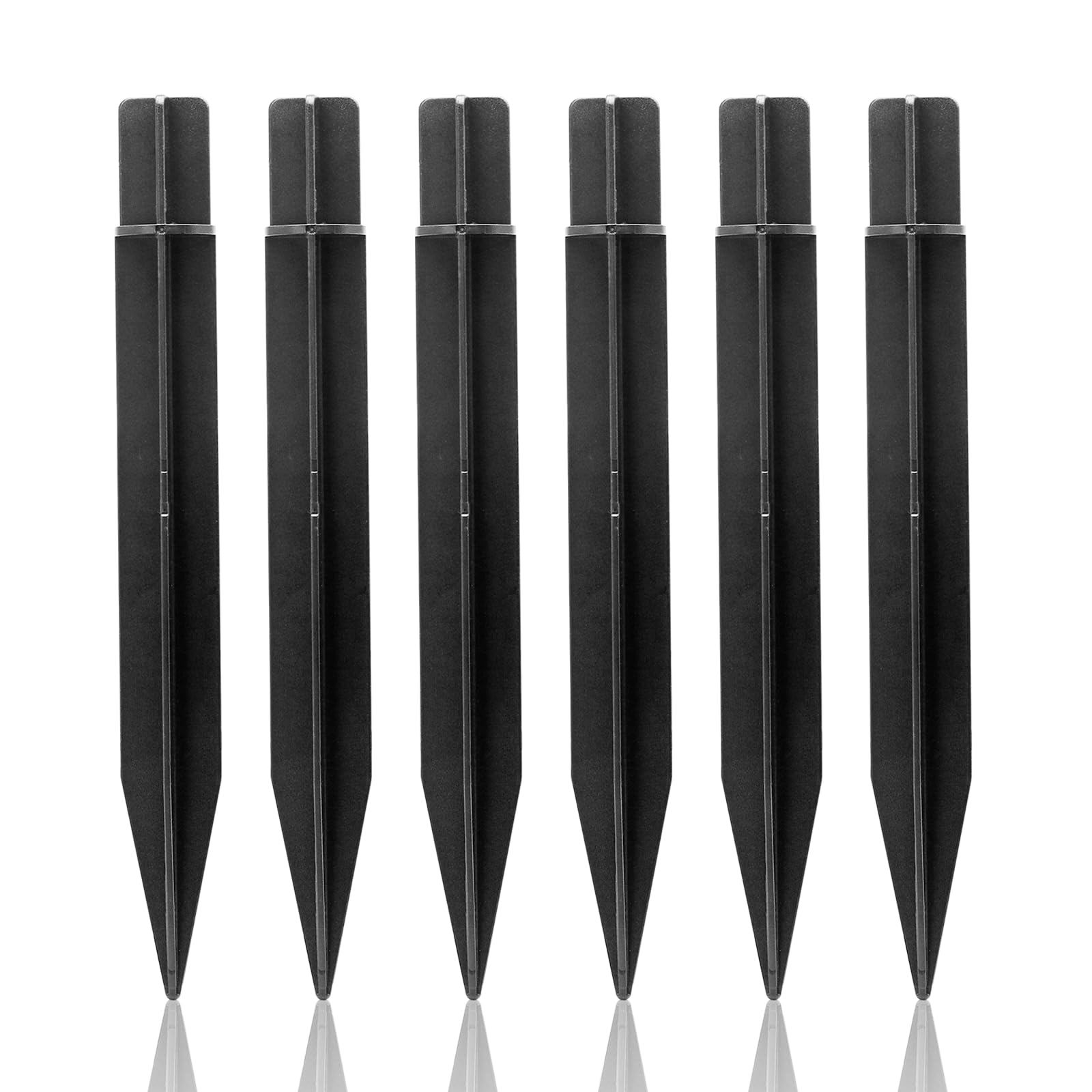 Moicstiy solar light stake in grass for quick garden-path lighting.