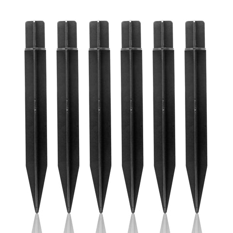 Moicstiy solar light stake in grass for quick garden-path lighting.