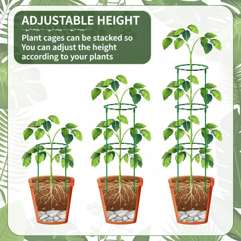 Moiggonoy detachable stakes store flat for compact garden organization