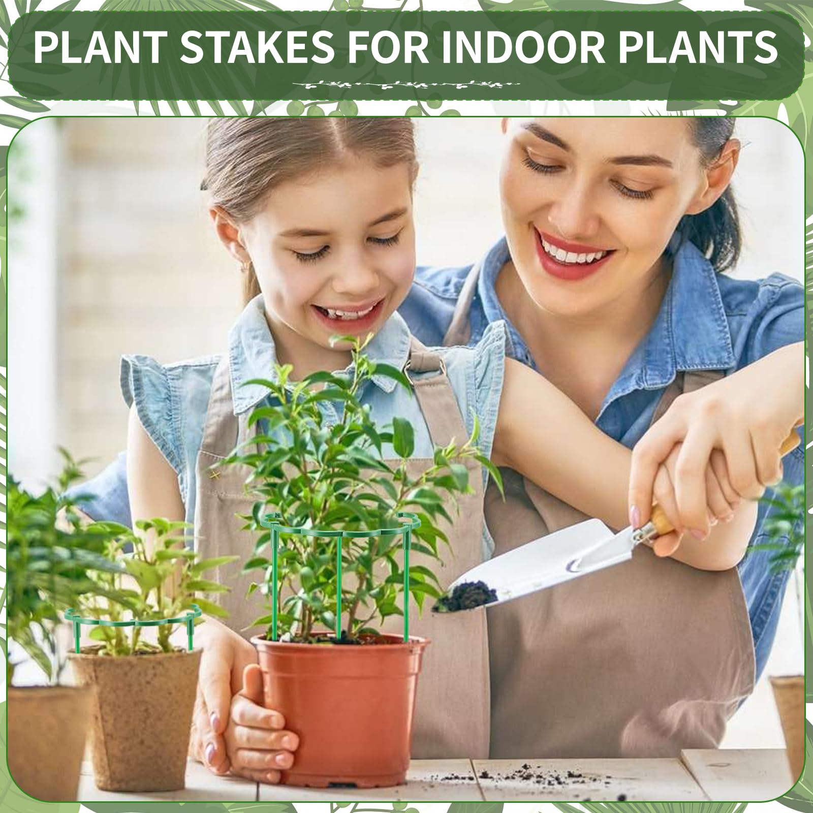 Moiggonoy small plant stake helps guide growth for tomatoes and peppers