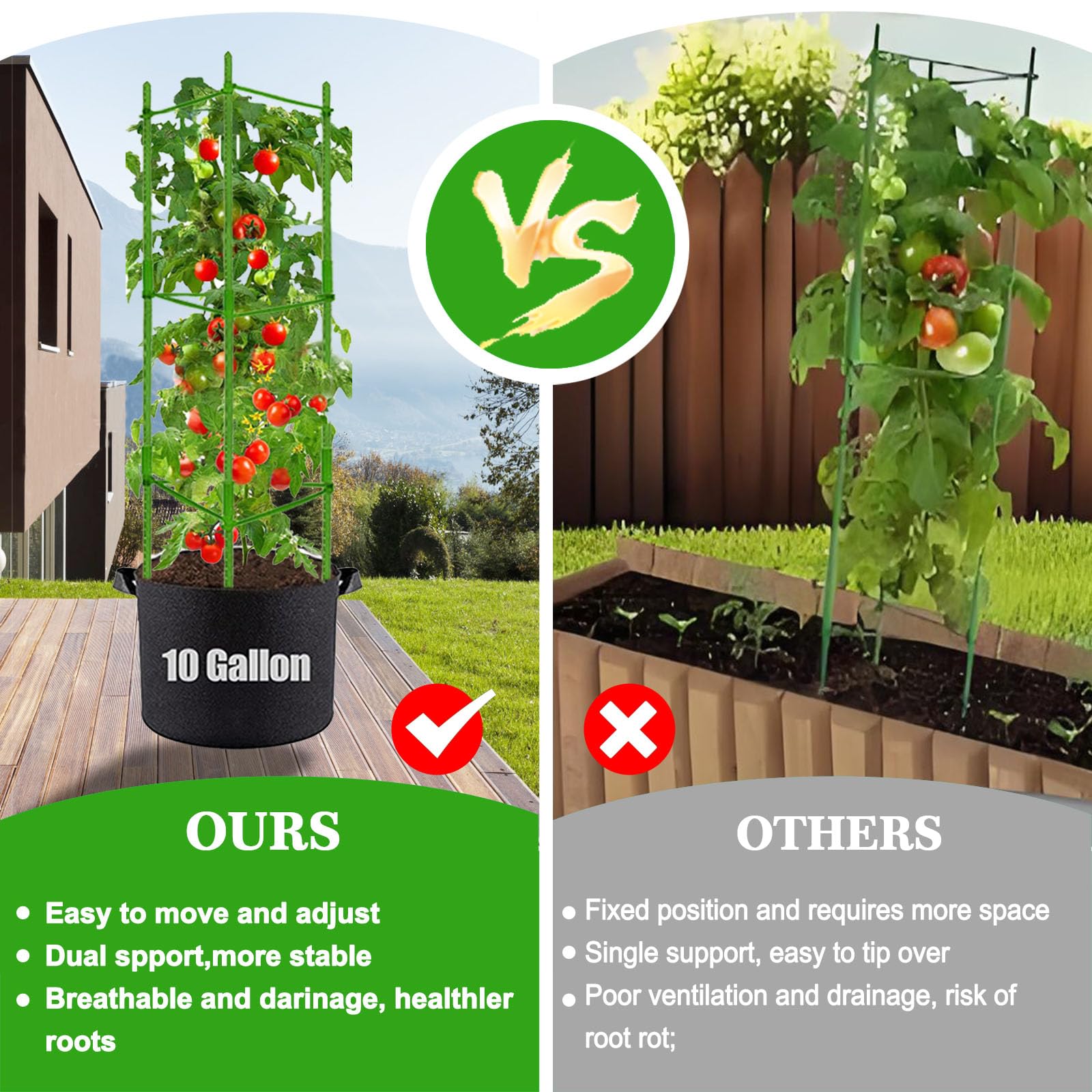 Moirsunt easy-assembly trellis installs without tools