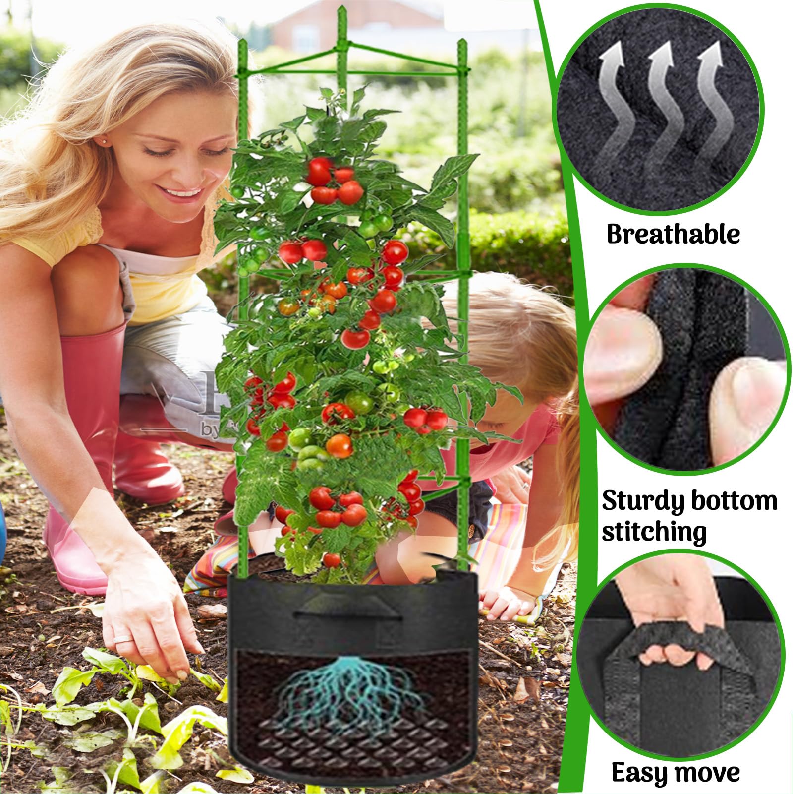 Moirsunt weather-resistant cages ready for year-round garden use with sturdy steel core