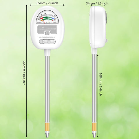 Moistenland meter runs without batteries for portable gardening.
