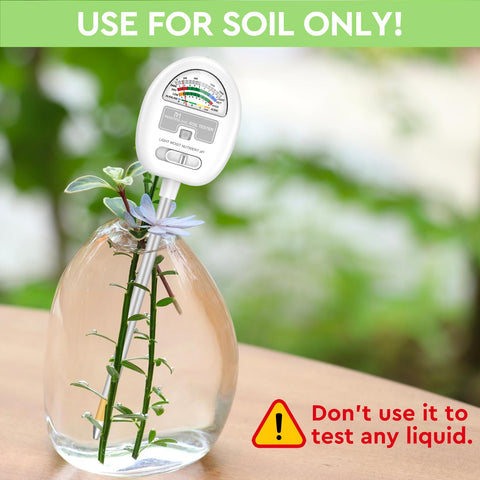 Moistenland 4-in-1 meter supports garden beds and greenhouse setups.