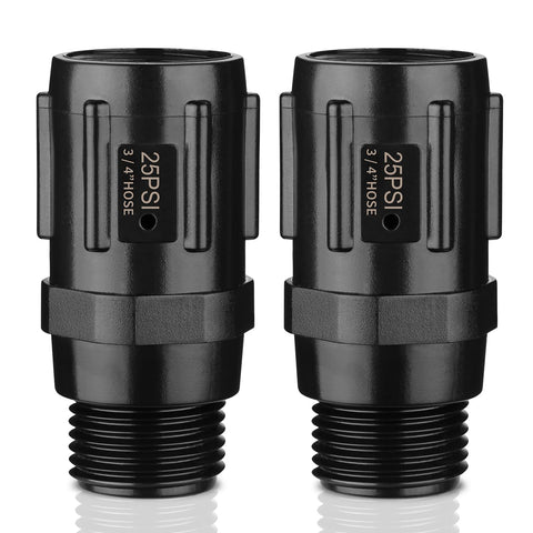 Moistenland 25psi regulator setup with 3-4 FHT to 3-4 MHT connection for drip irrigation