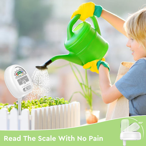 Moistenland durable probe resists tough soil for long lasting readings.