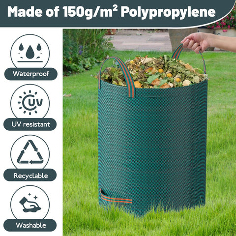 MOKANI 79-gallon bags bottom reinforcement supports heavy loads
