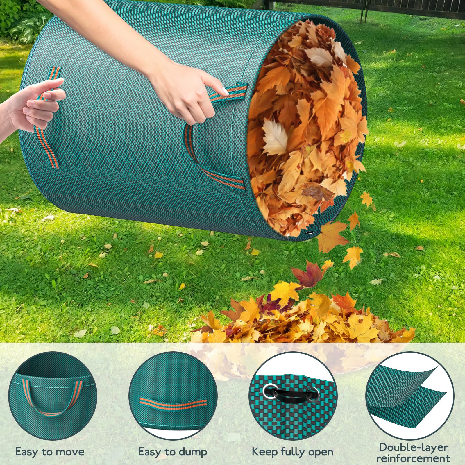 MOKANI foldable garden bags easy storage when not in use