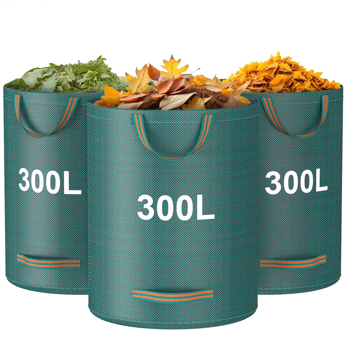 MOKANI reusable yard waste bags open-top ready for leaves and clippings