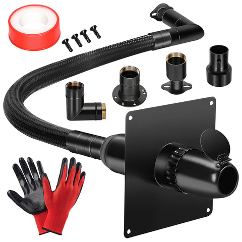 Mokemok exhaust extension silencer kit with universal adapters for versatile generator compatibility.