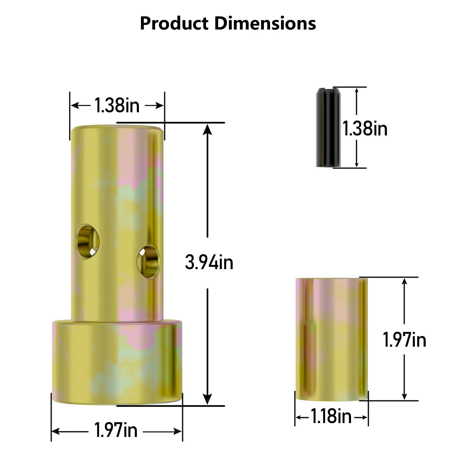 Moker Cat 1 roll pins enable fast, tool-free installation.