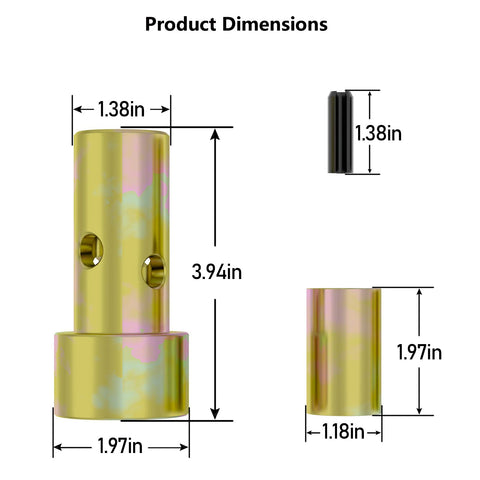 Moker Cat 1 roll pins enable fast, tool-free installation.