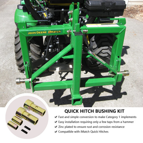 Moker Cat 1 top-link bushings simplify quick hitch upgrades.