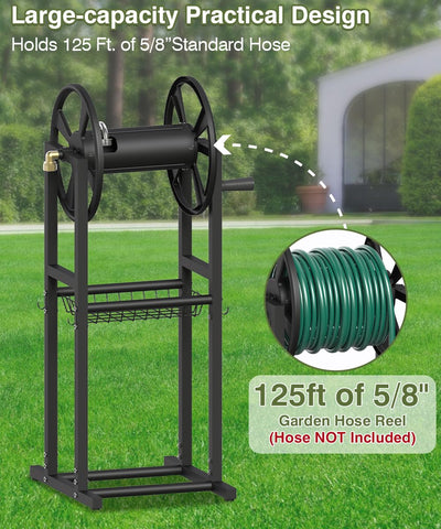 Mokeyder hose reel base with four-point support improves stability