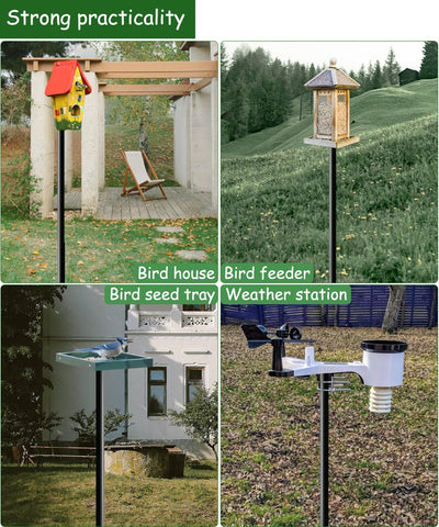 Heavy duty Mokeyder bird feeder pole built to withstand regular use