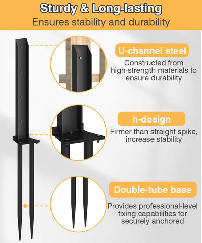 Mokeyder heavy-duty metal bracket side angle emphasizes robust construction
